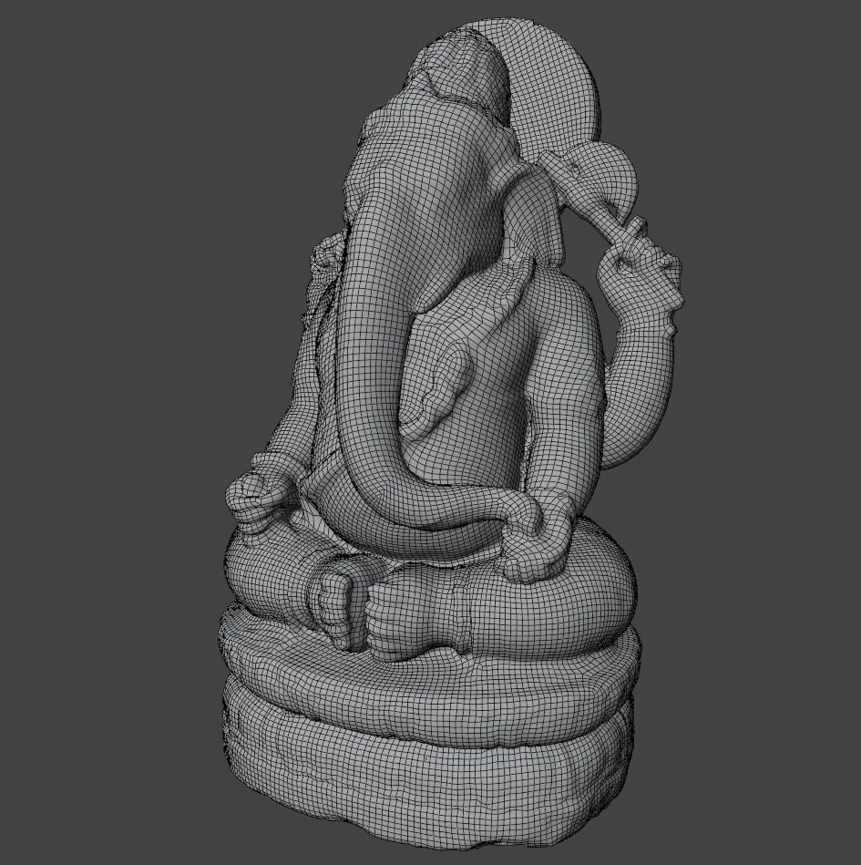 Genesha statue 3D model_7