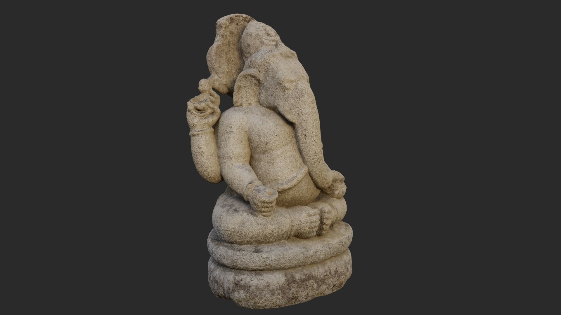 Genesha statue 3D model_5