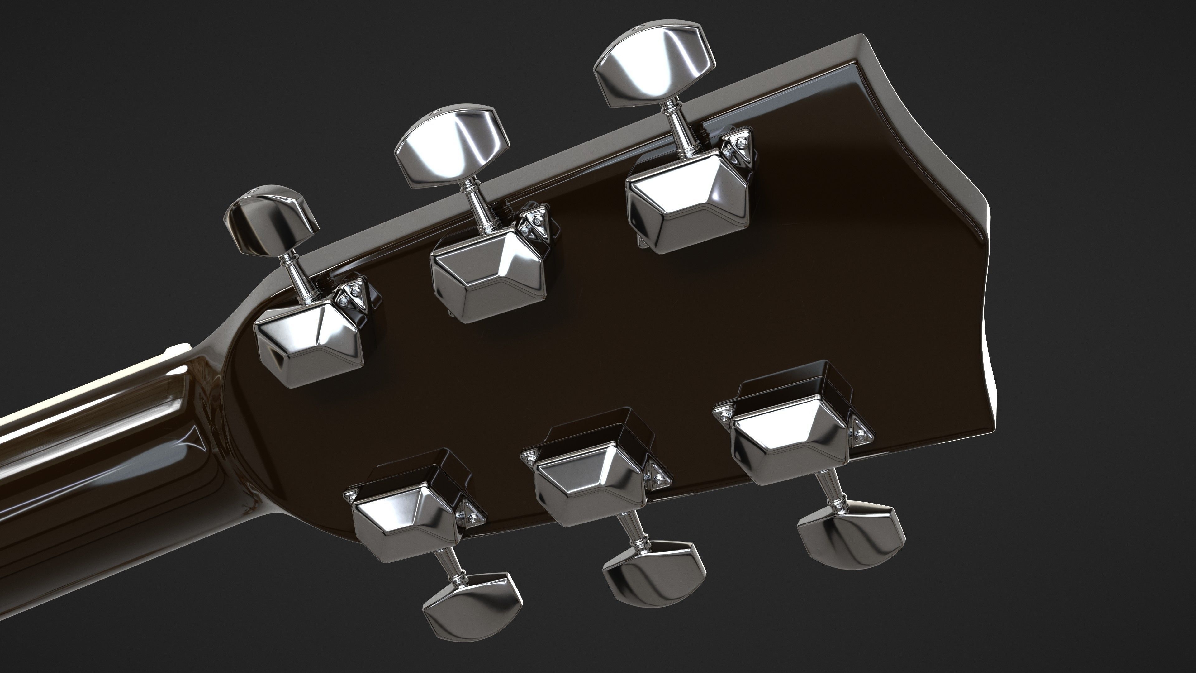 Auditorium Acoustic Guitar 3D model_20