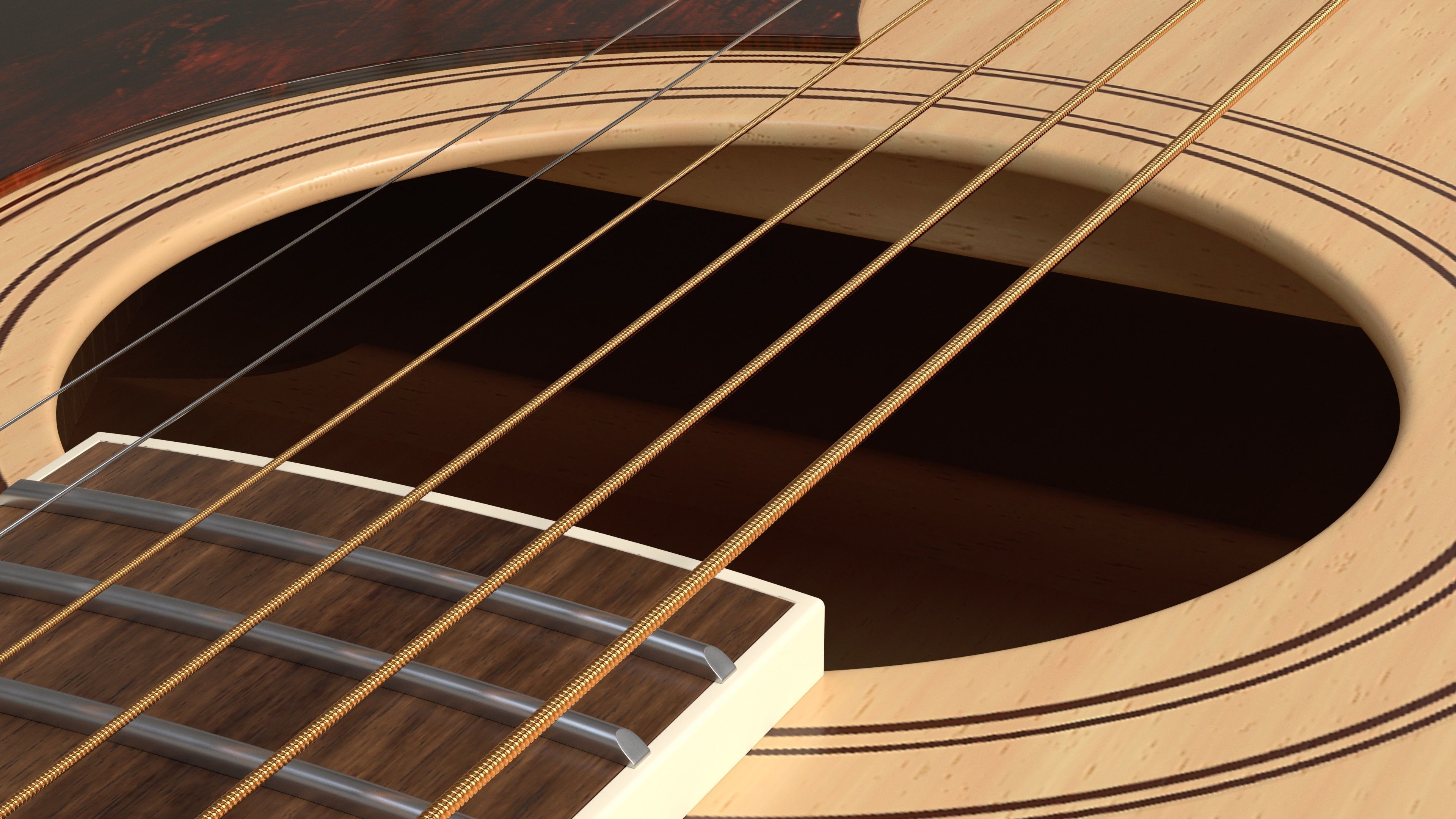 Auditorium Acoustic Guitar 3D model_22