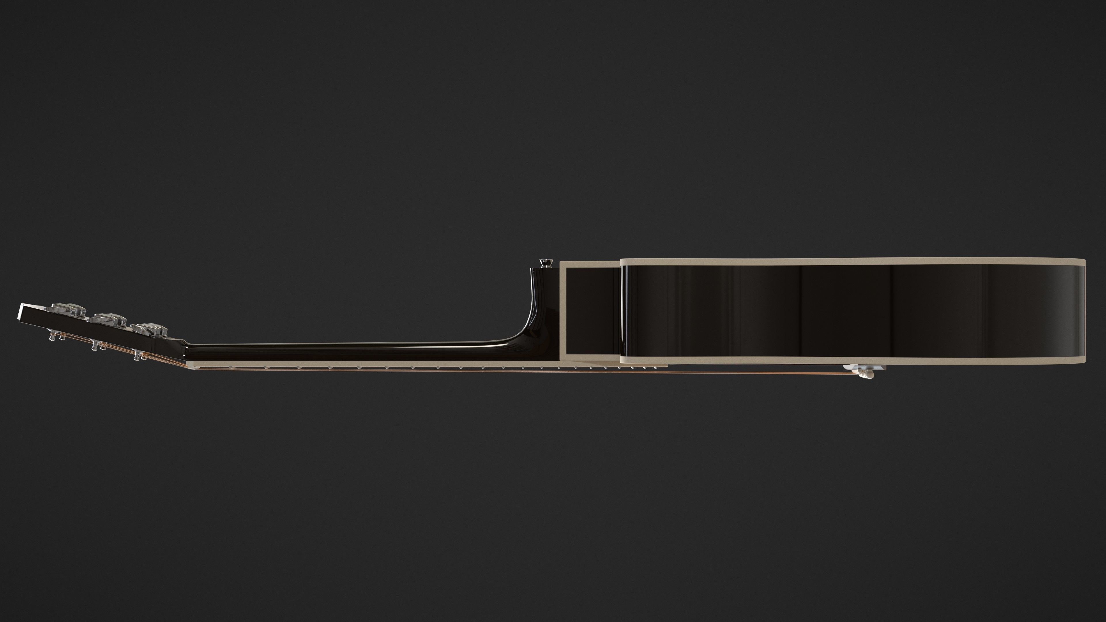 Auditorium Acoustic Guitar 3D model_11