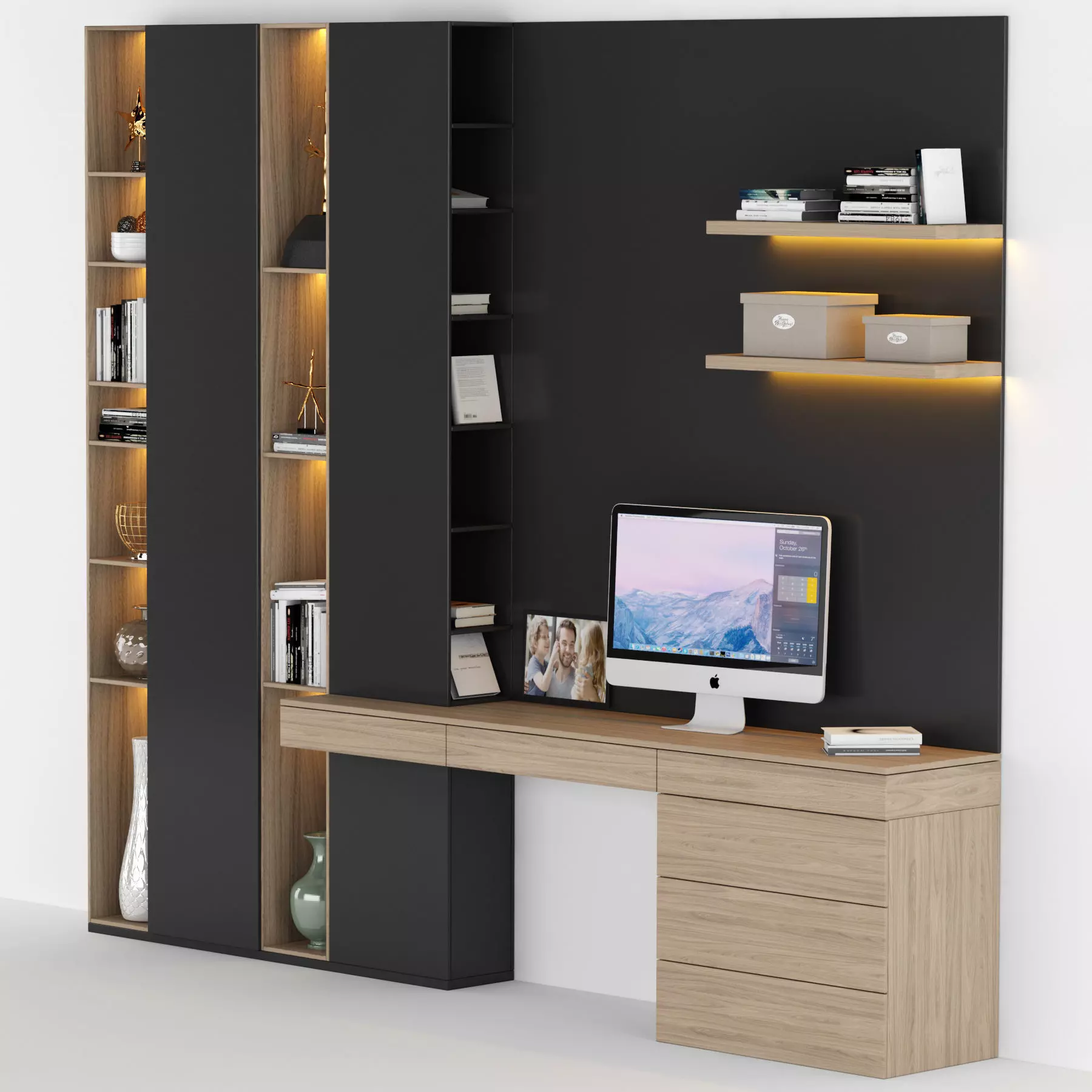 shelf and working table 1 3D model_0