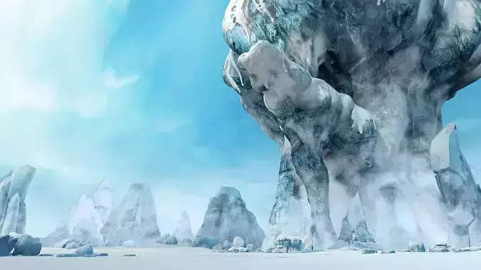 iceberg ice snow rocks ice land