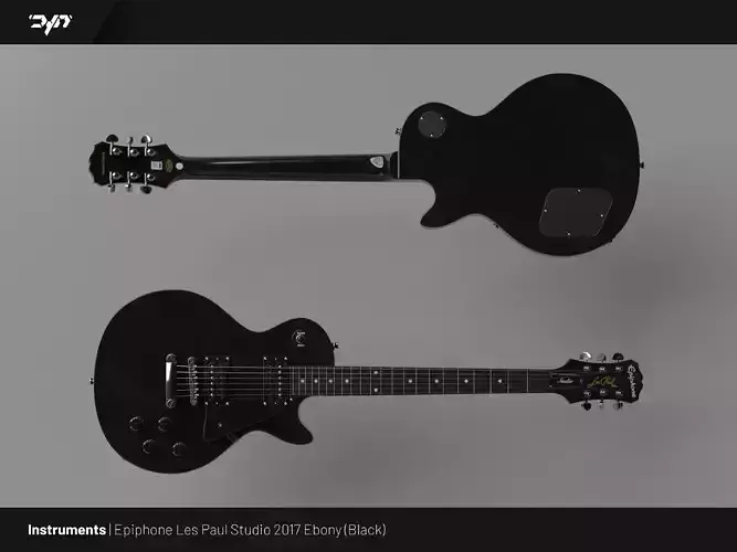 Electric Guitar - Epiphone Les Paul Studio 2017 Ebony - Black