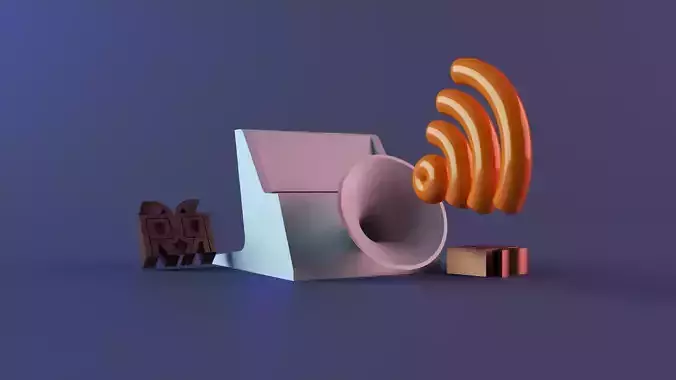 Universal phone stand 3D print model