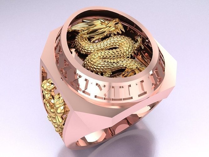 Dragon Ring - Scorpion Rings - N5264 3D print model