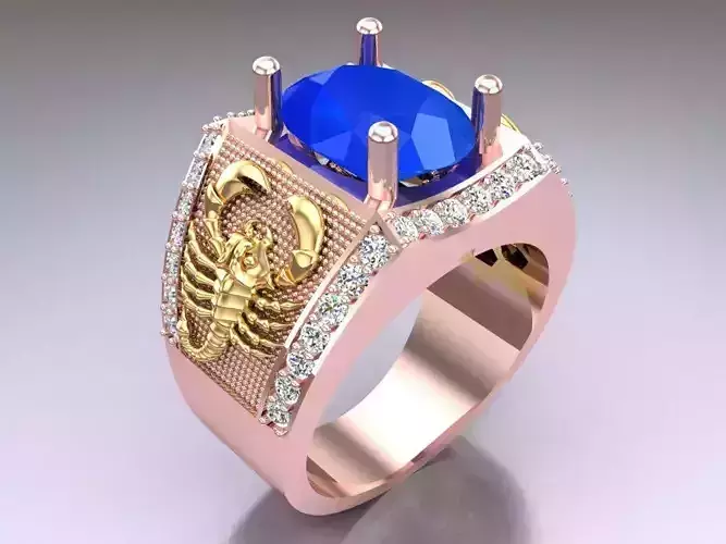 Scorpion Ring - Oval Rings - N6965