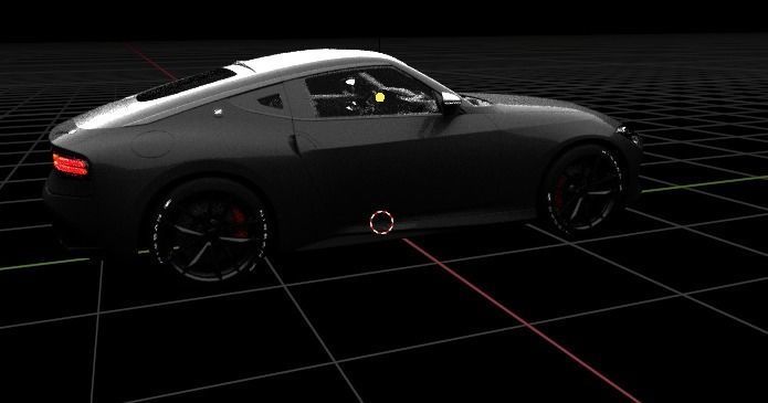 Car nisser Free 3D model_2