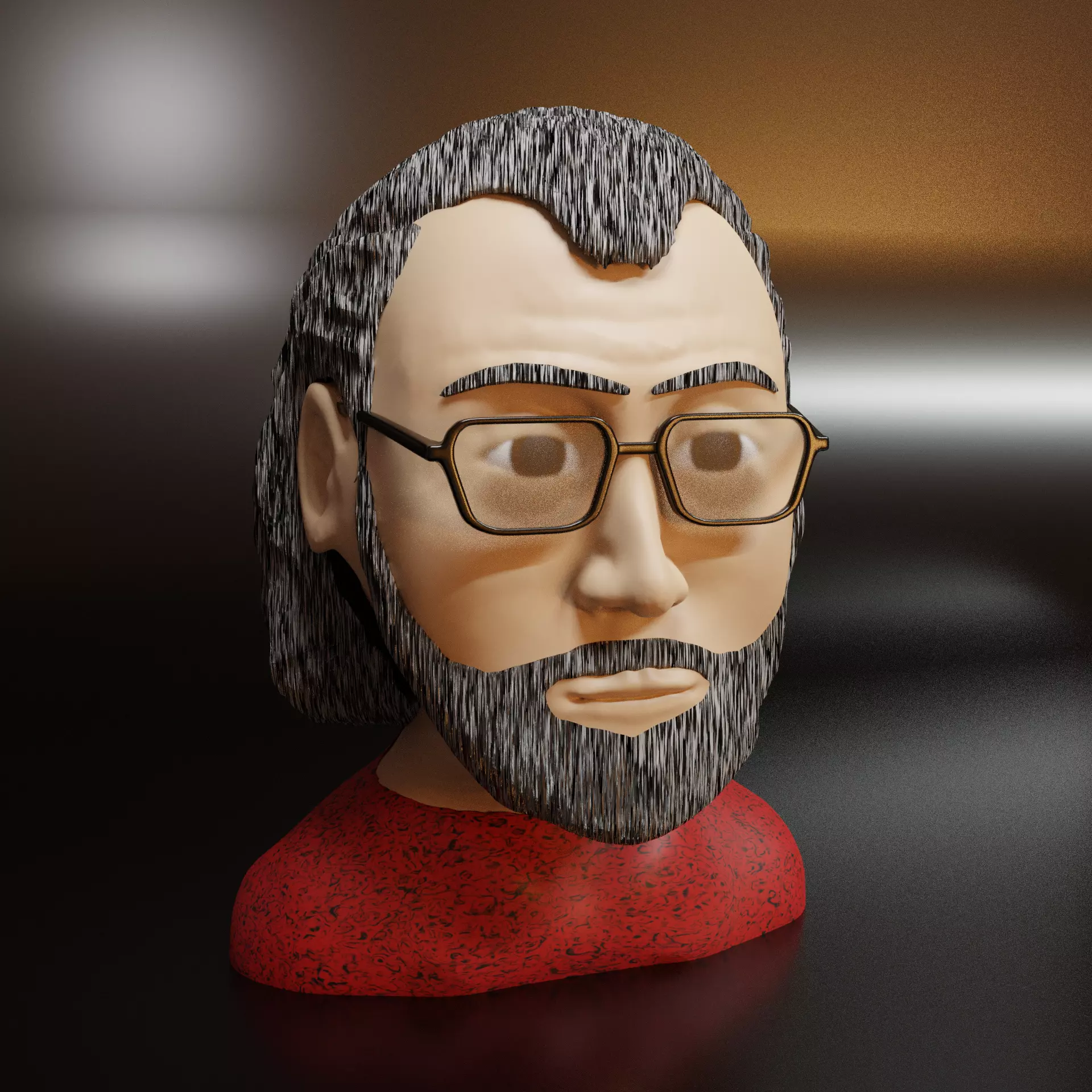 My School Teacher Animated 3D model_0