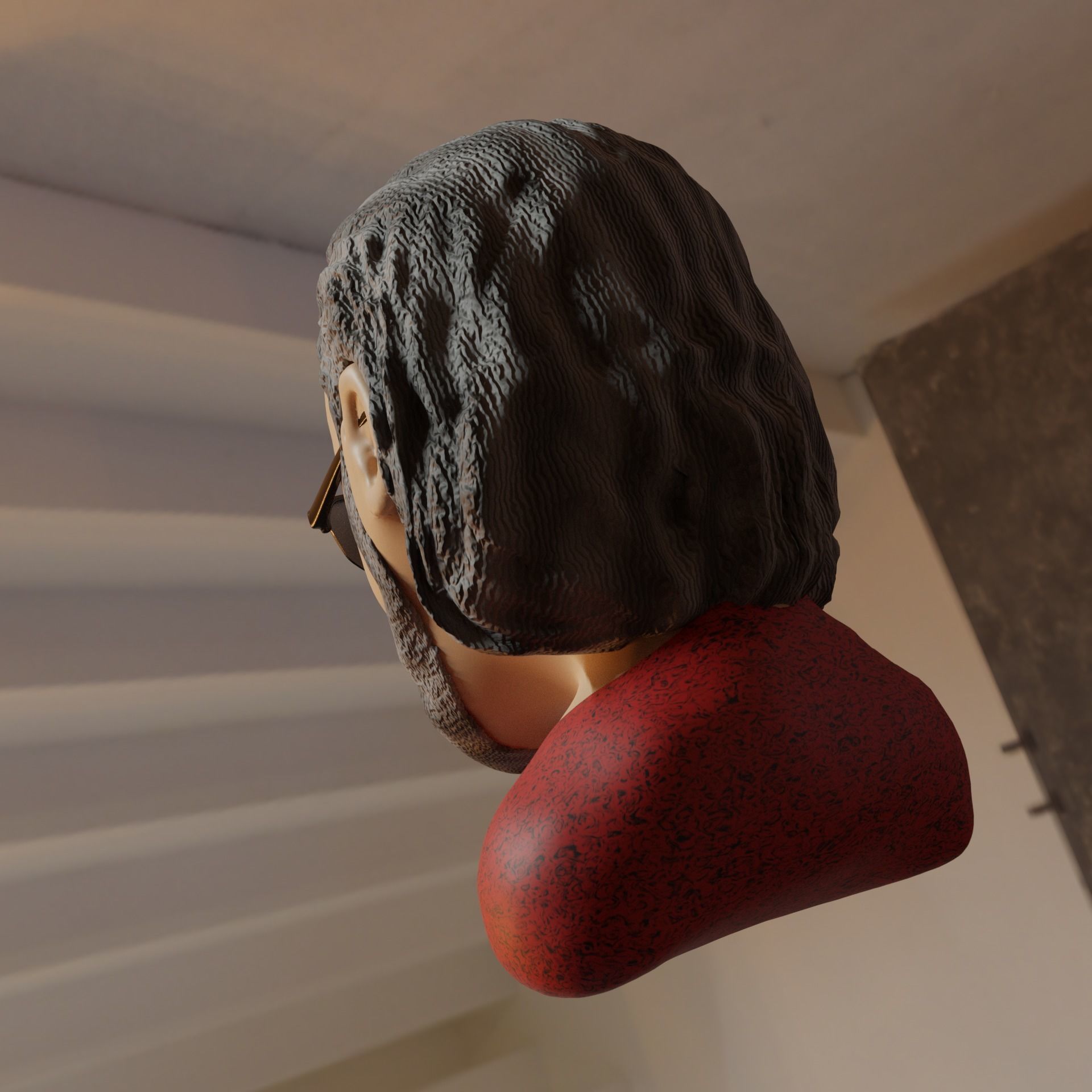 My School Teacher Animated 3D model_1