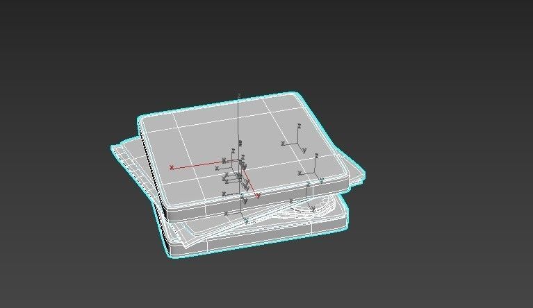 Sandwich  bread food 3D Low-poly 3D model_8