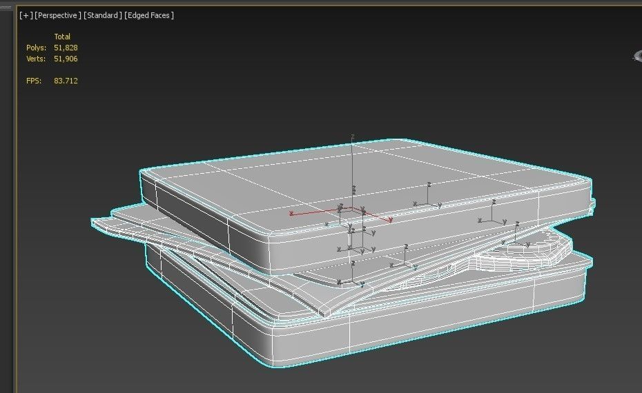 Sandwich  bread food 3D Low-poly 3D model_9