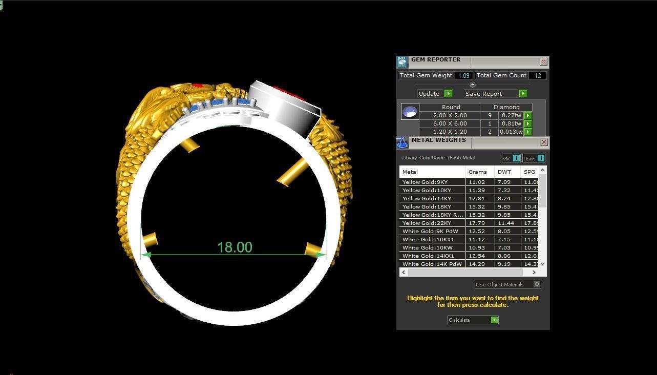 Nhan ca chep hoa rong 3dm 3D print model_2