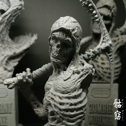 UNDEAD COLLECTION - ZOMBIE WORKER 3D print model