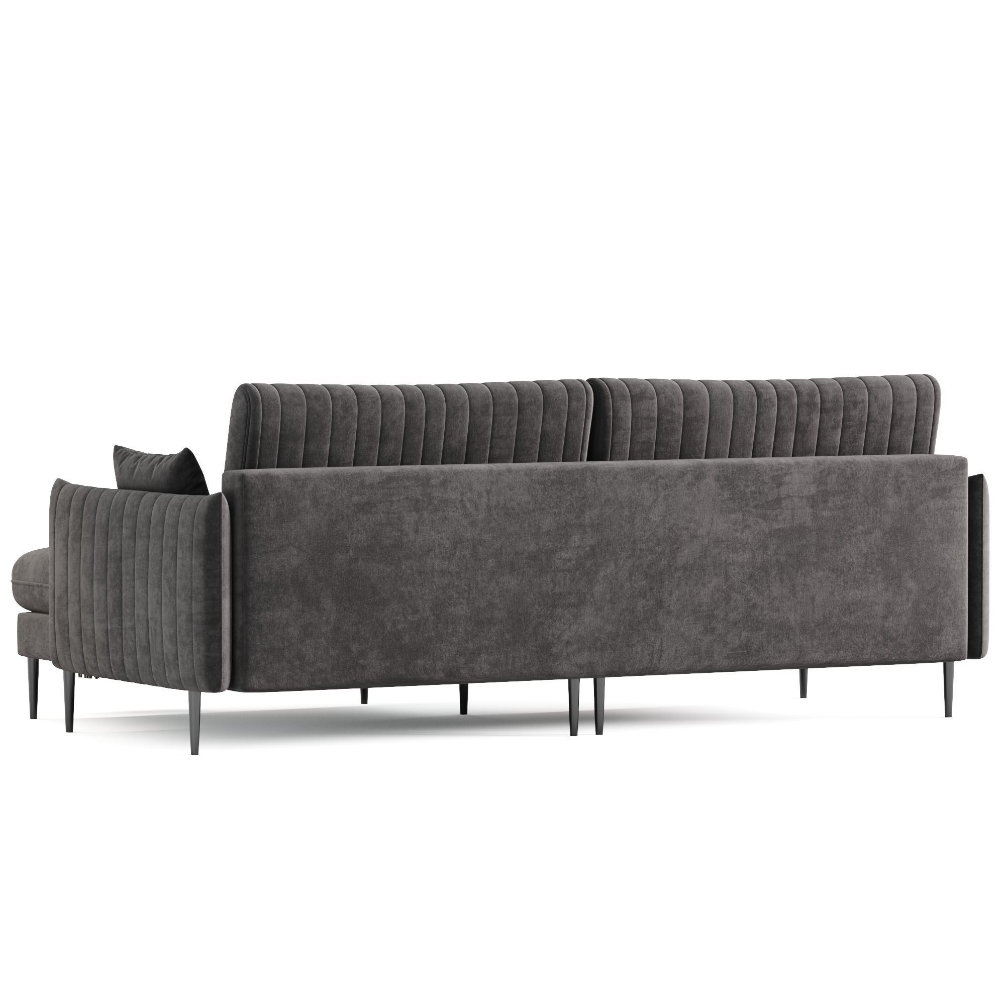 Svaut velvet Sofa 3D model_11