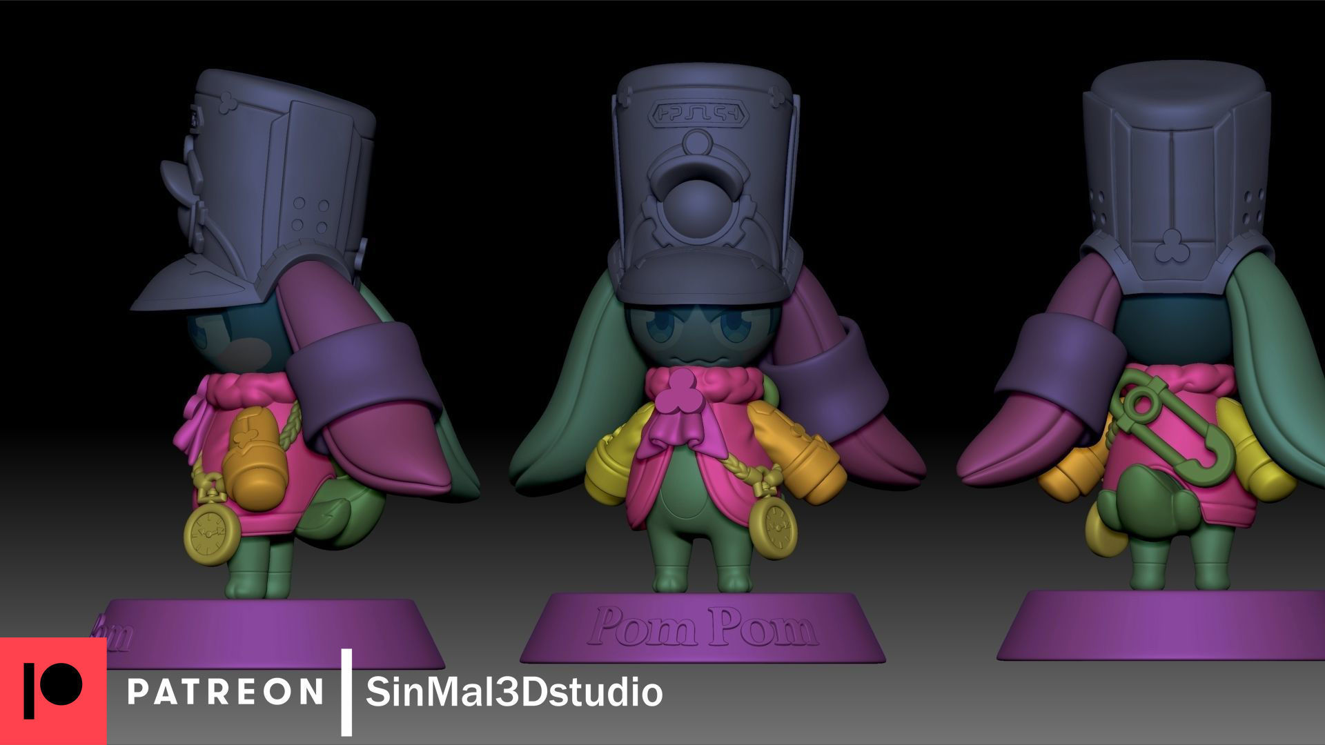 Honkai Star rail PomPom 3d printable figure  3D print model_9