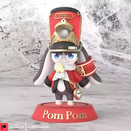 Honkai Star rail PomPom 3d printable figure  3D print model