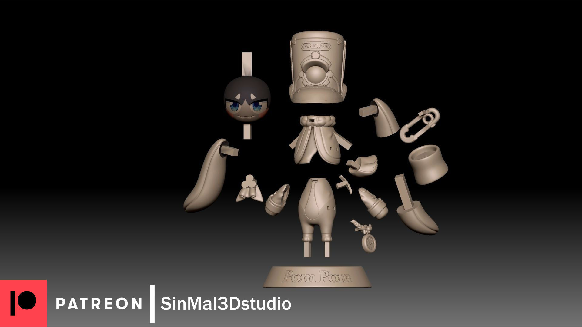 Honkai Star rail PomPom 3d printable figure  3D print model_10