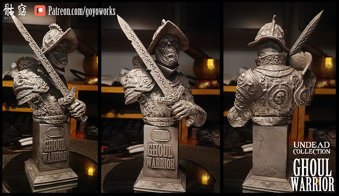 UNDEAD COLLECTION - GHOUL WARRIOR- 3D print model