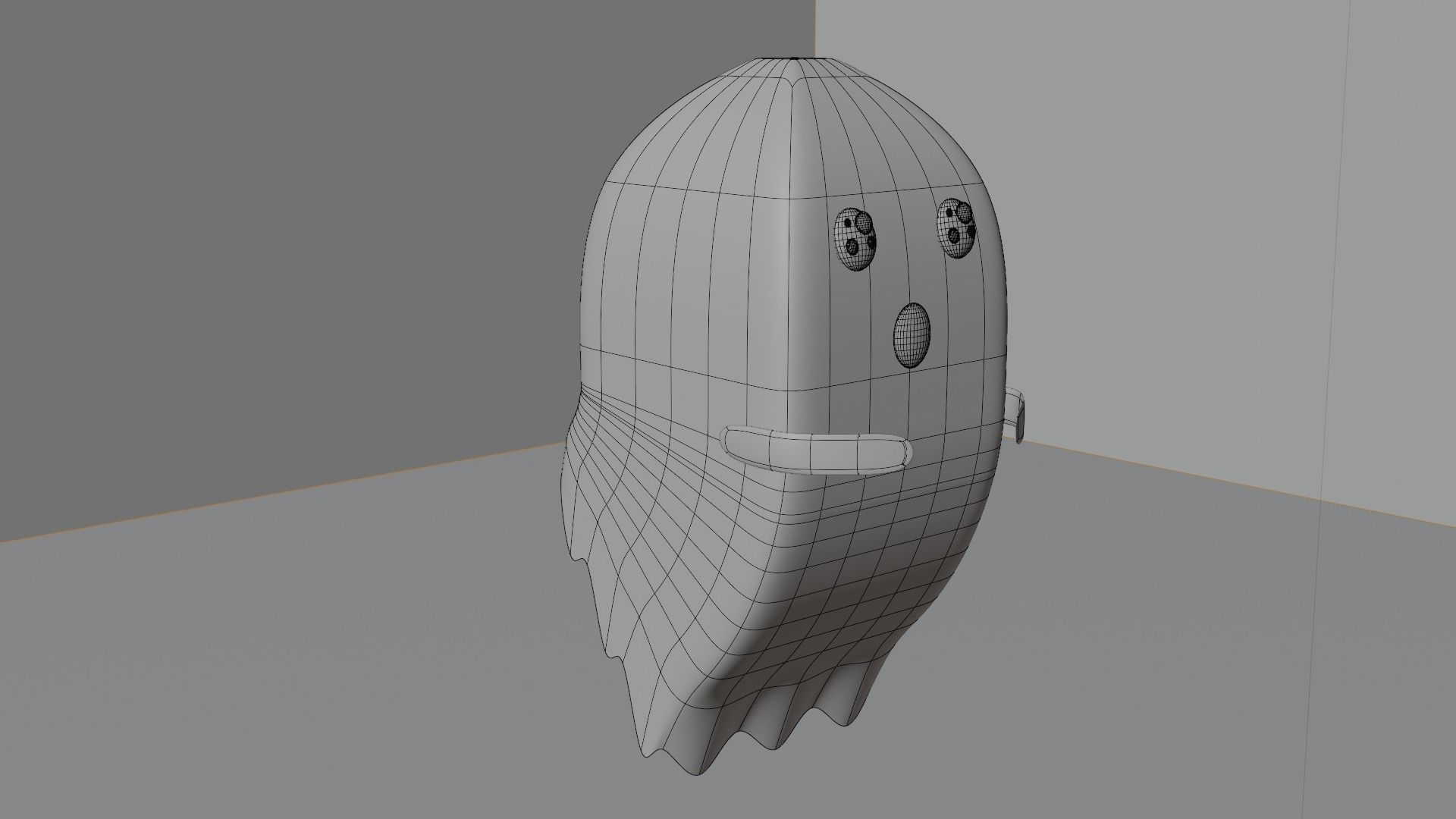 Ghost 3D Low-poly 3D model_1