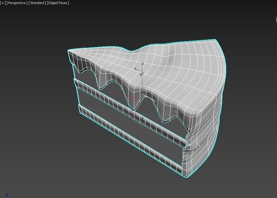 cake food 3d  Low-poly 3D model_6