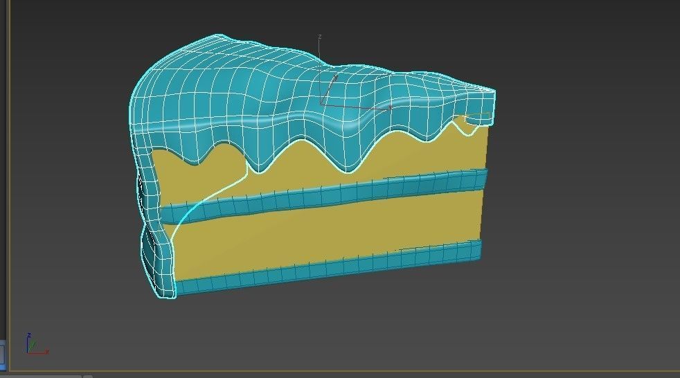 cake food 3d  Low-poly 3D model_9