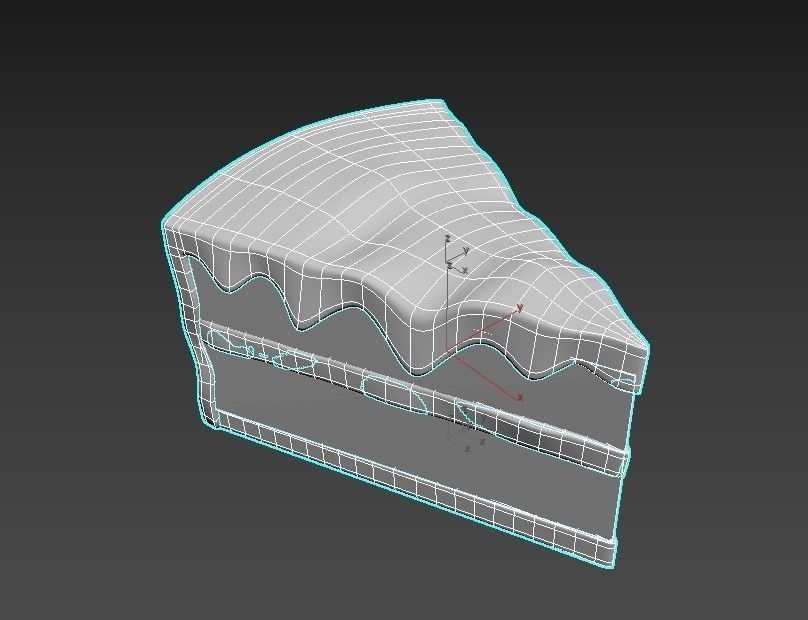 cake food 3d  Low-poly 3D model_8