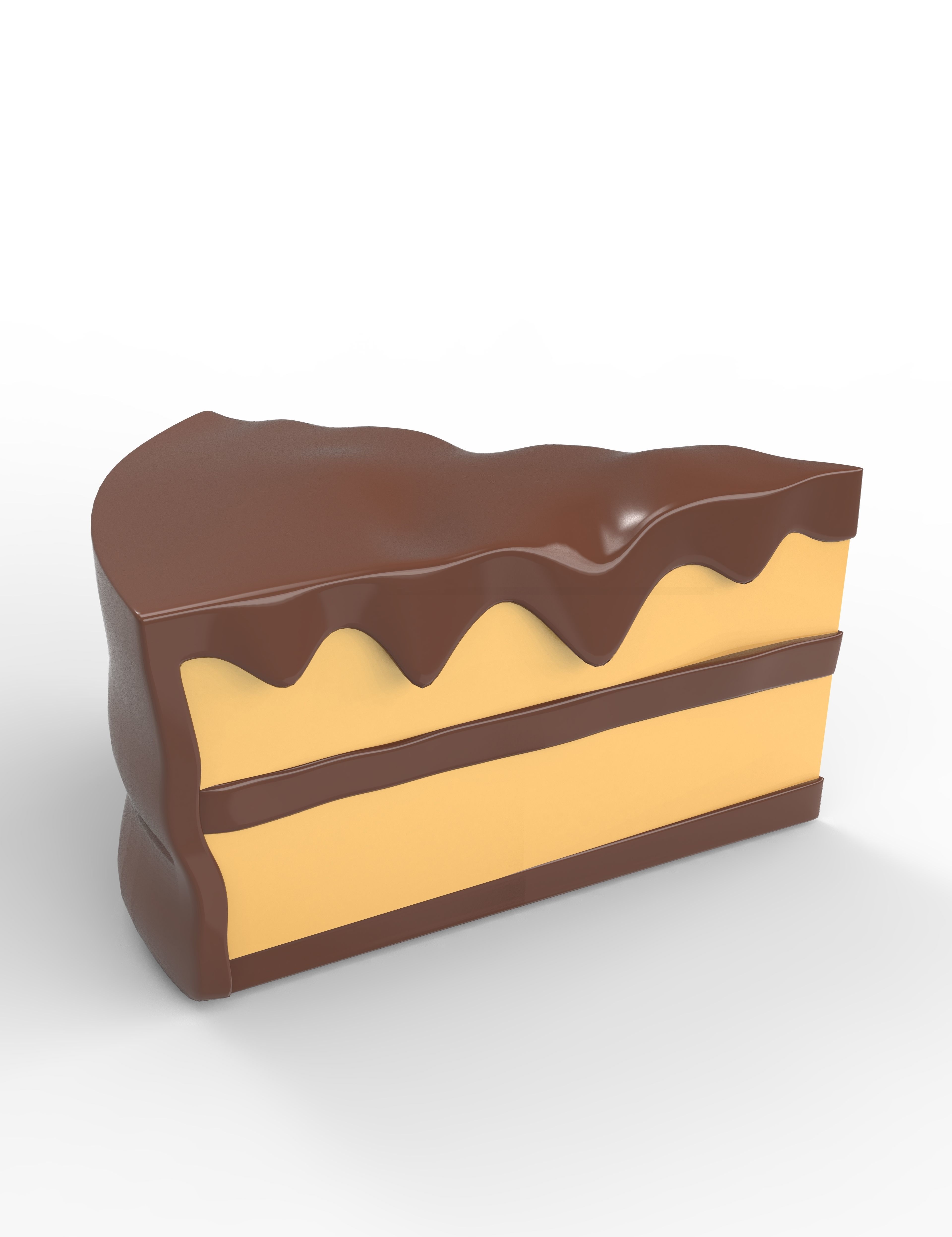 cake food 3d  Low-poly 3D model_1