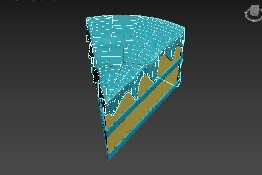 cake food 3d  Low-poly 3D model_4