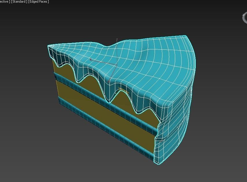 cake food 3d  Low-poly 3D model_5