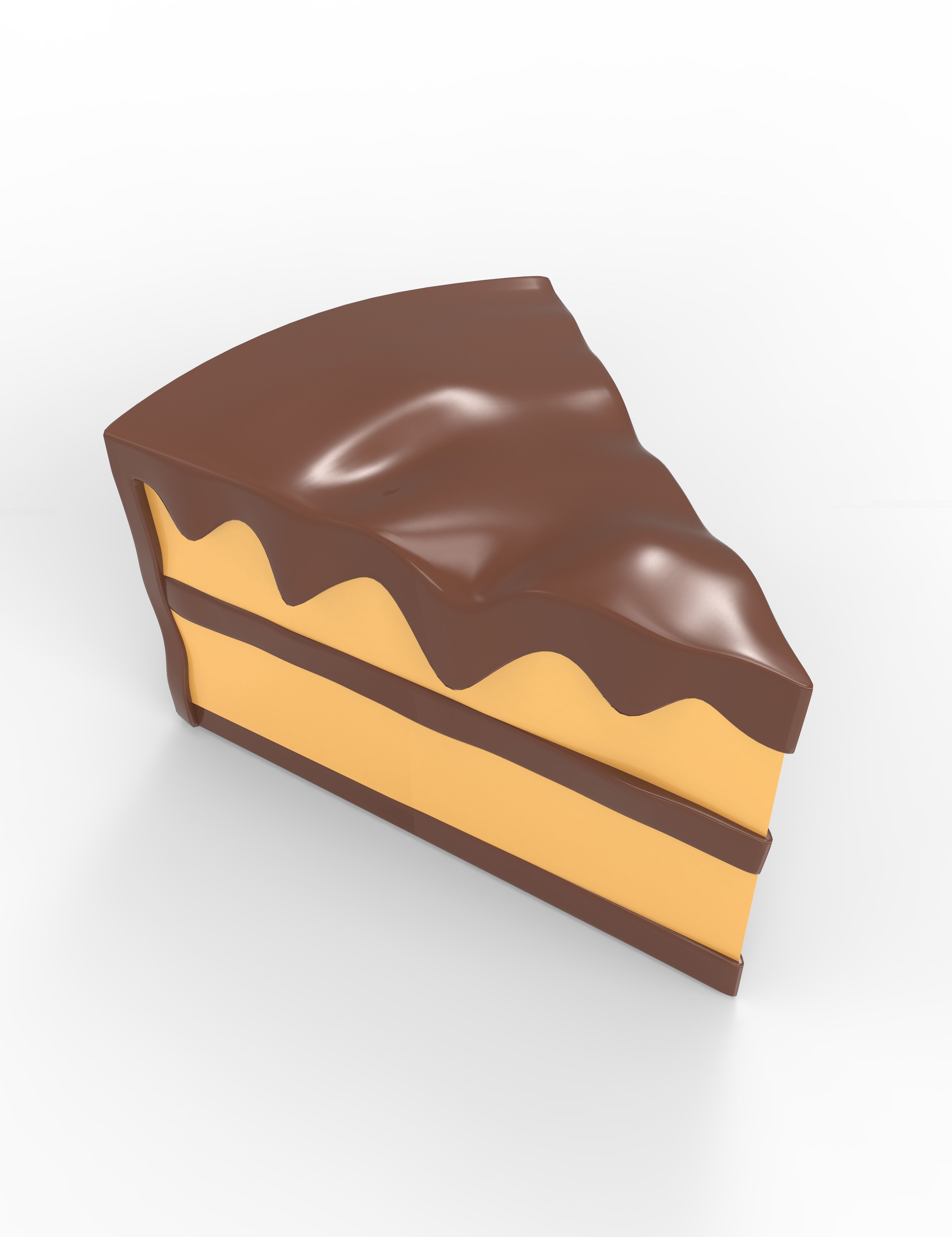 cake food 3d  Low-poly 3D model_2