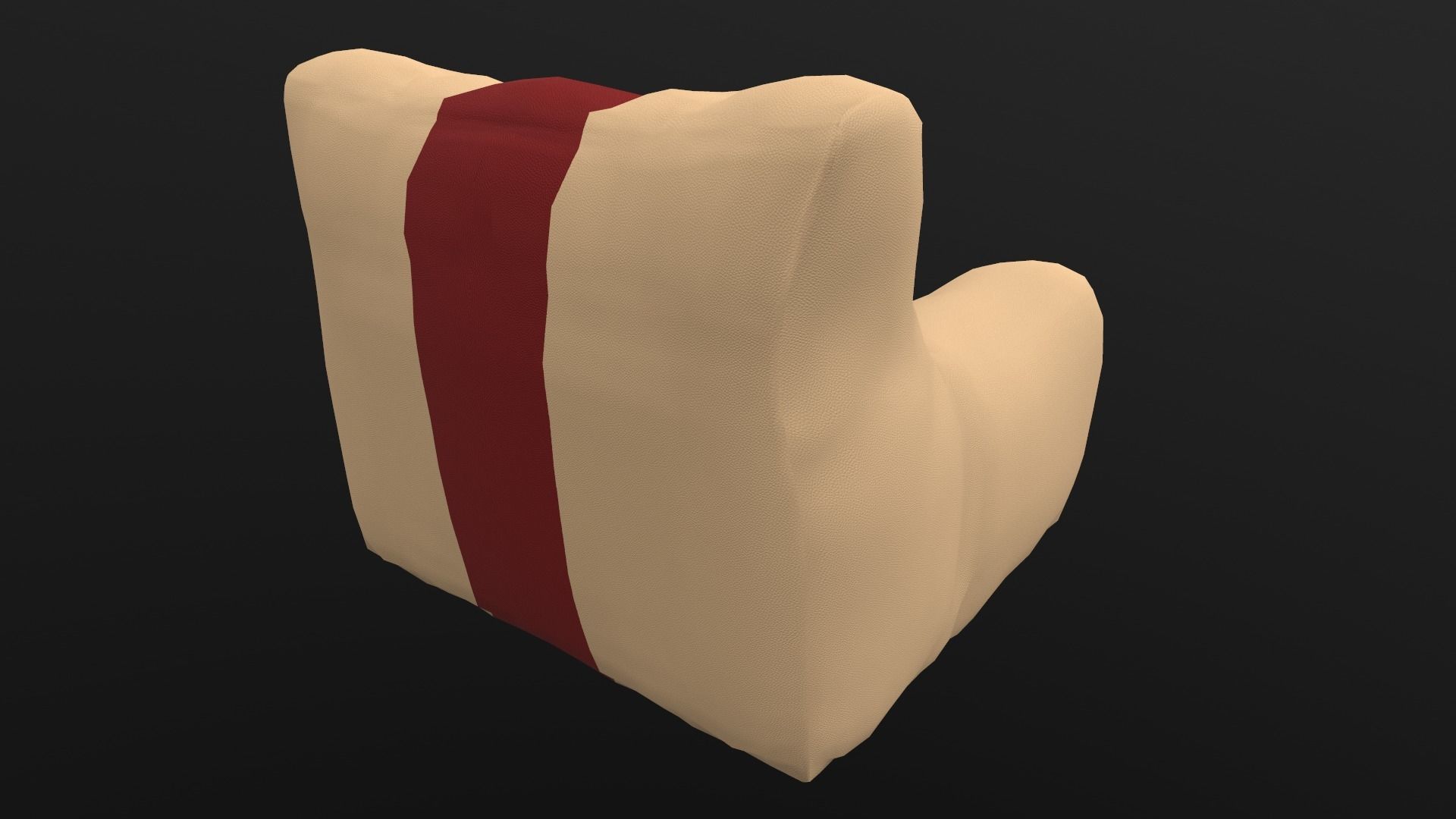 Beam Sofa AR VR PBR  Lowpoly with game ready 3d Model Low-poly 3D model_8