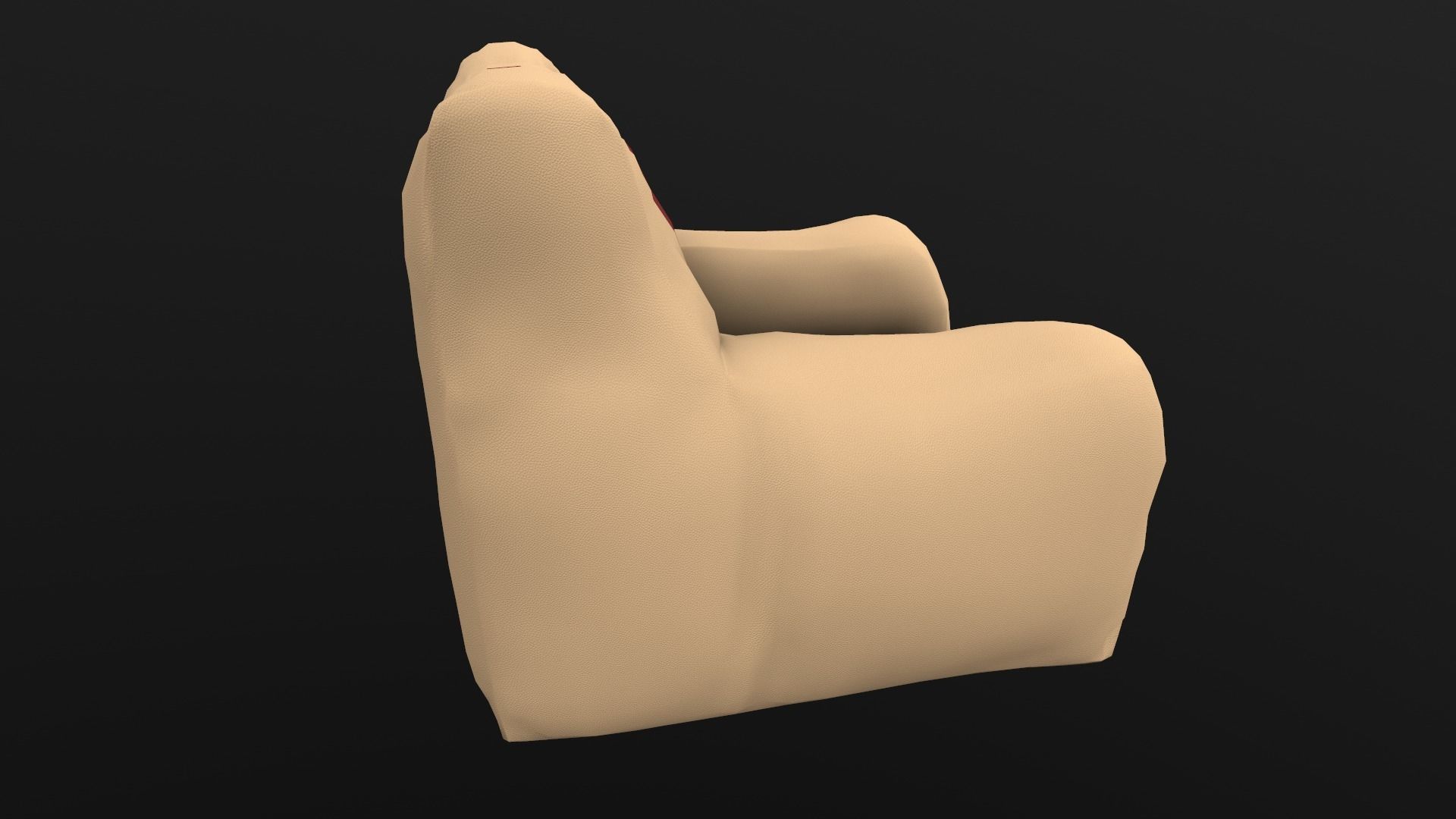 Beam Sofa AR VR PBR  Lowpoly with game ready 3d Model Low-poly 3D model_9