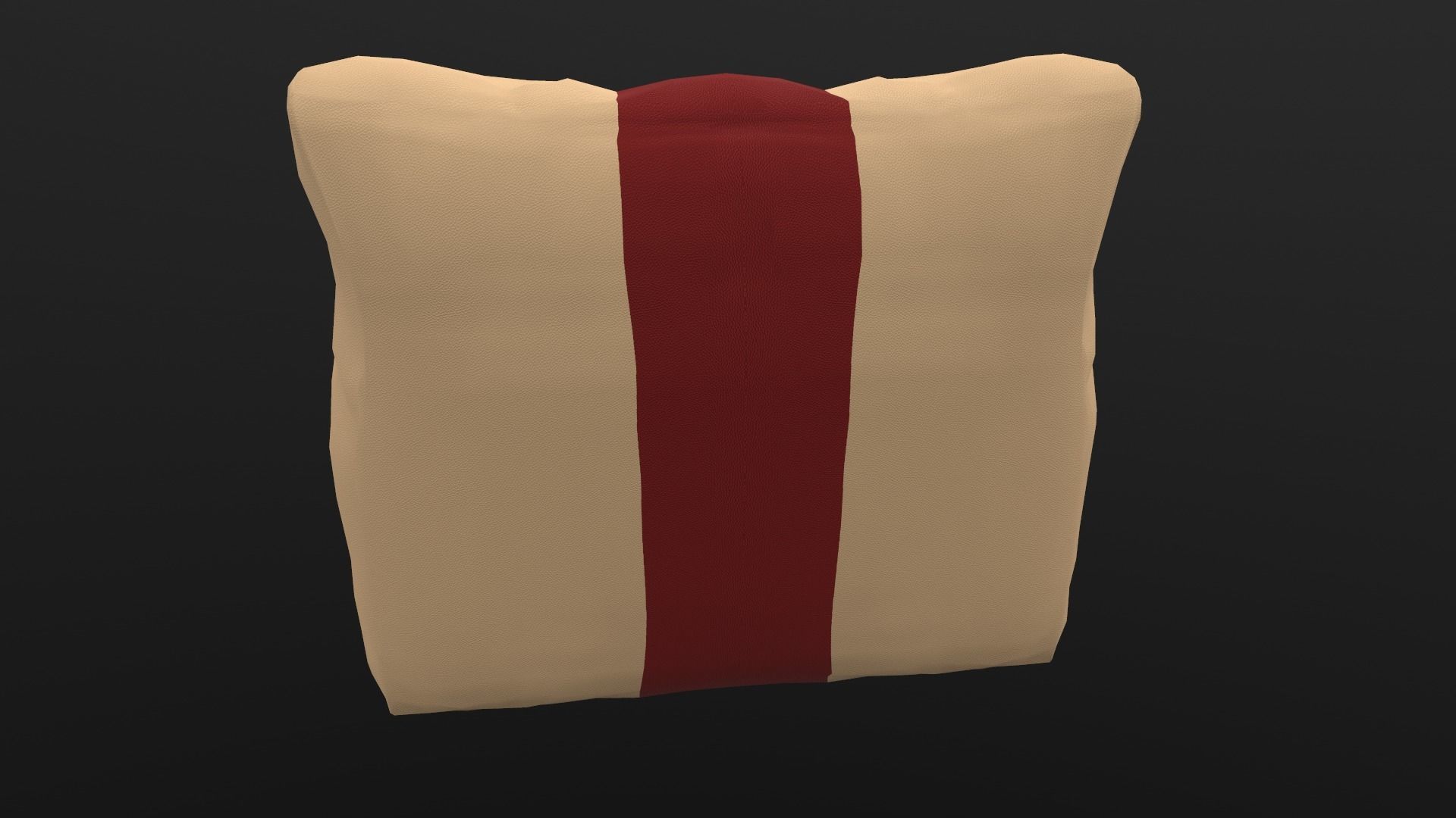 Beam Sofa AR VR PBR  Lowpoly with game ready 3d Model Low-poly 3D model_7