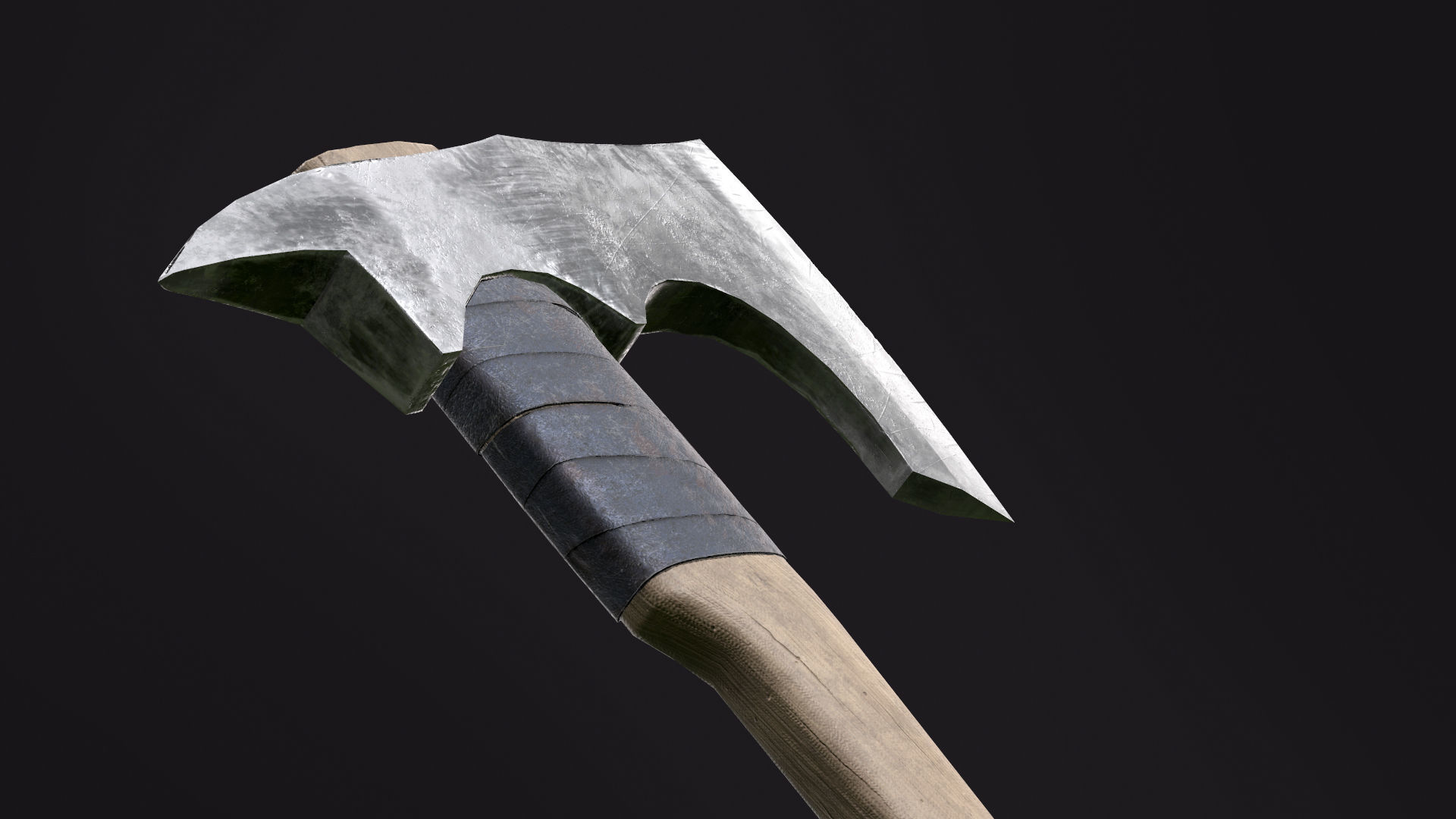 Survival Axe 3D Model Low-poly 3D model_4