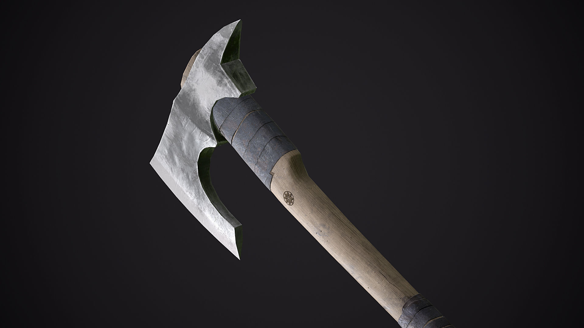 Survival Axe 3D Model Low-poly 3D model_5
