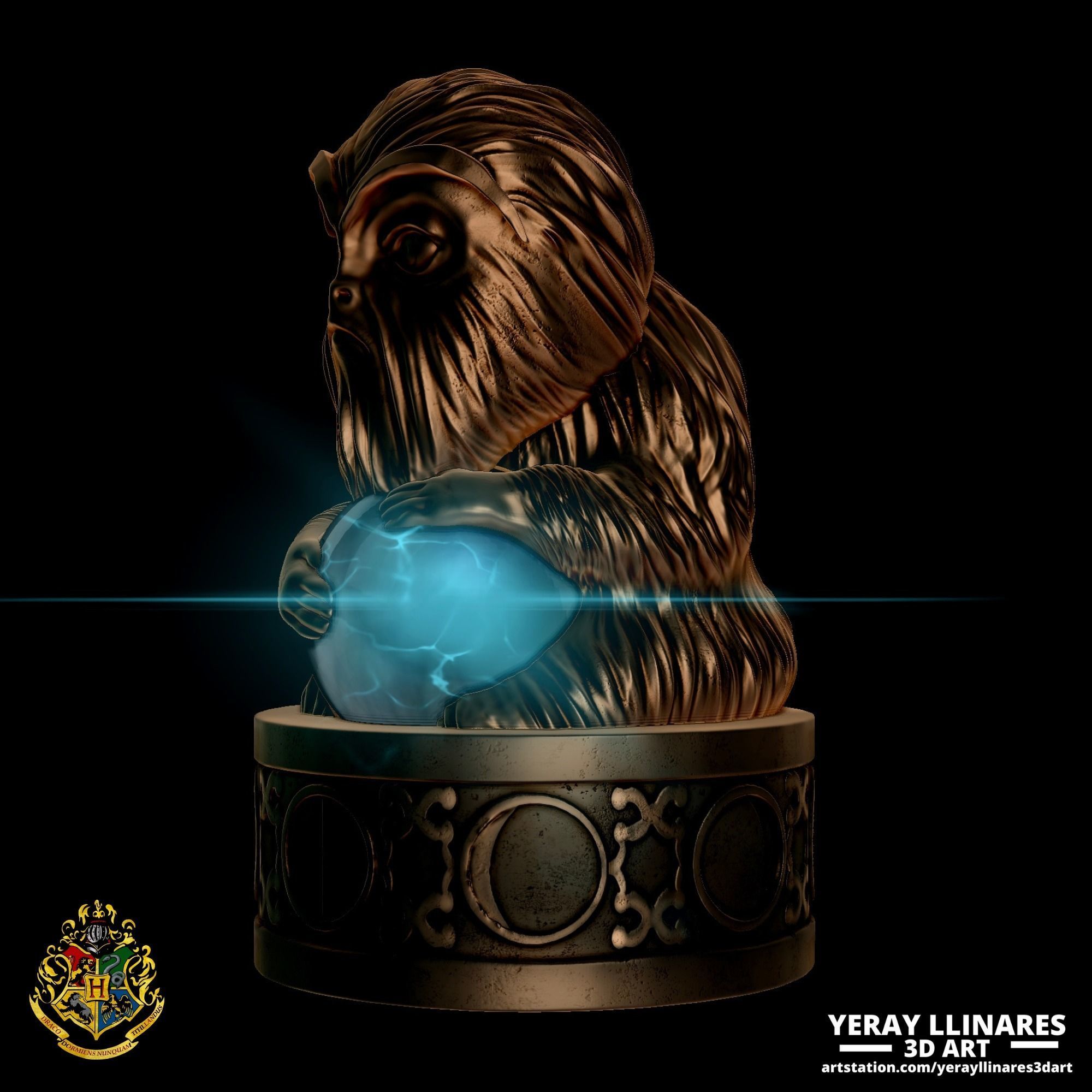 Demiguise Moon Lamp - Harry Potter Hogwarts Legacy 3D print model_6