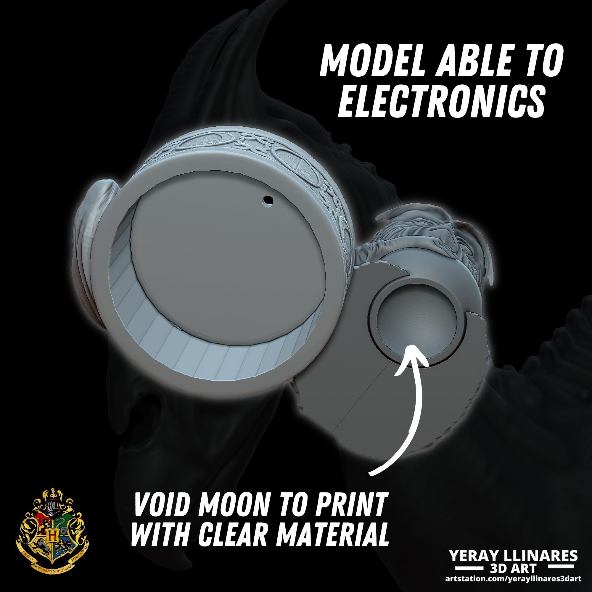 Demiguise Moon Lamp - Harry Potter Hogwarts Legacy 3D print model_11