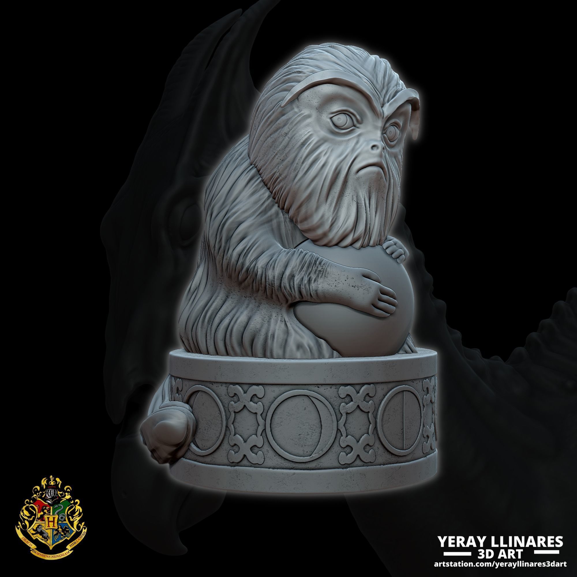 Demiguise Moon Lamp - Harry Potter Hogwarts Legacy 3D print model_10