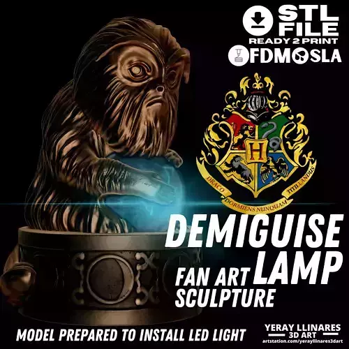 Demiguise Moon Lamp - Harry Potter Hogwarts Legacy 3D print model