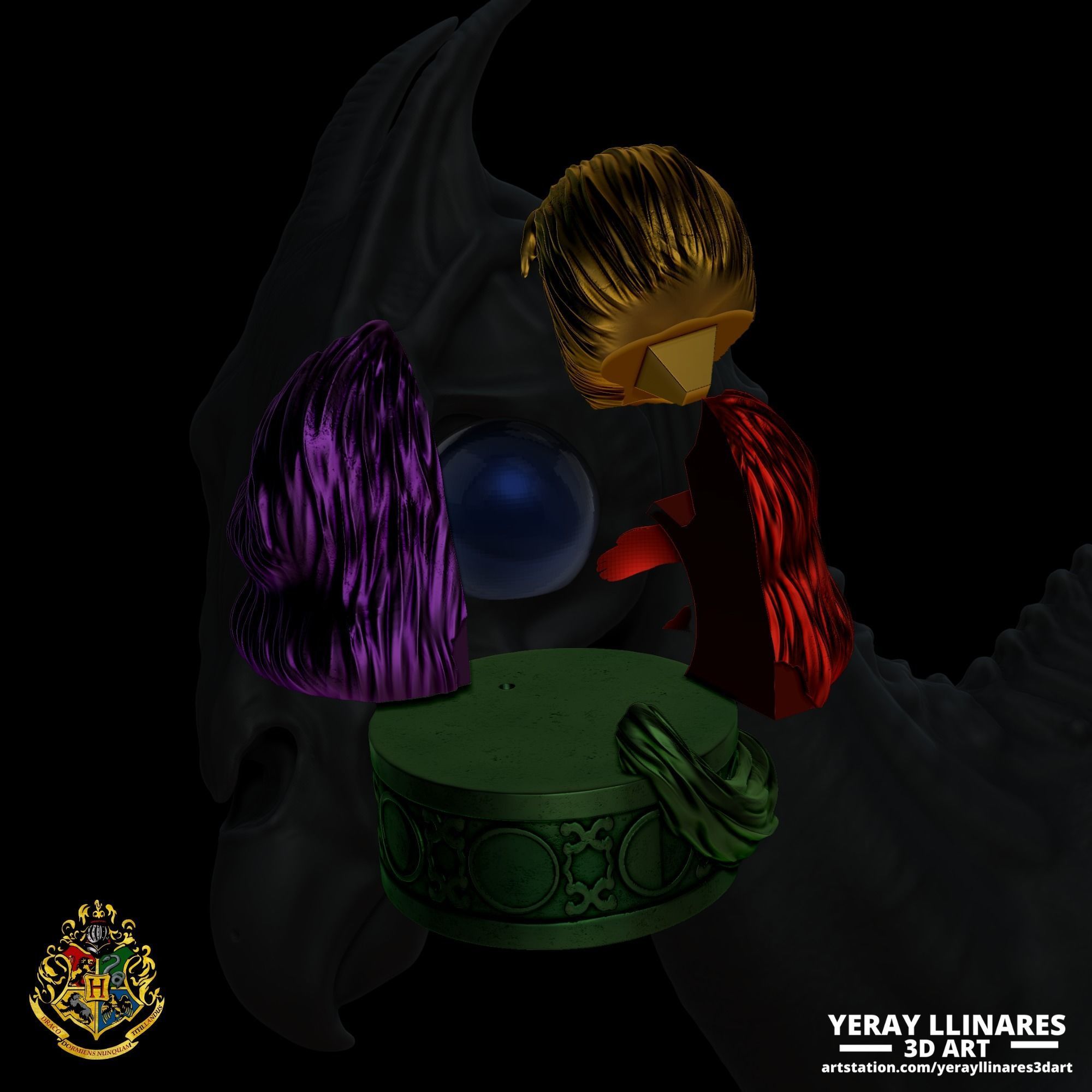 Demiguise Moon Lamp - Harry Potter Hogwarts Legacy 3D print model_3