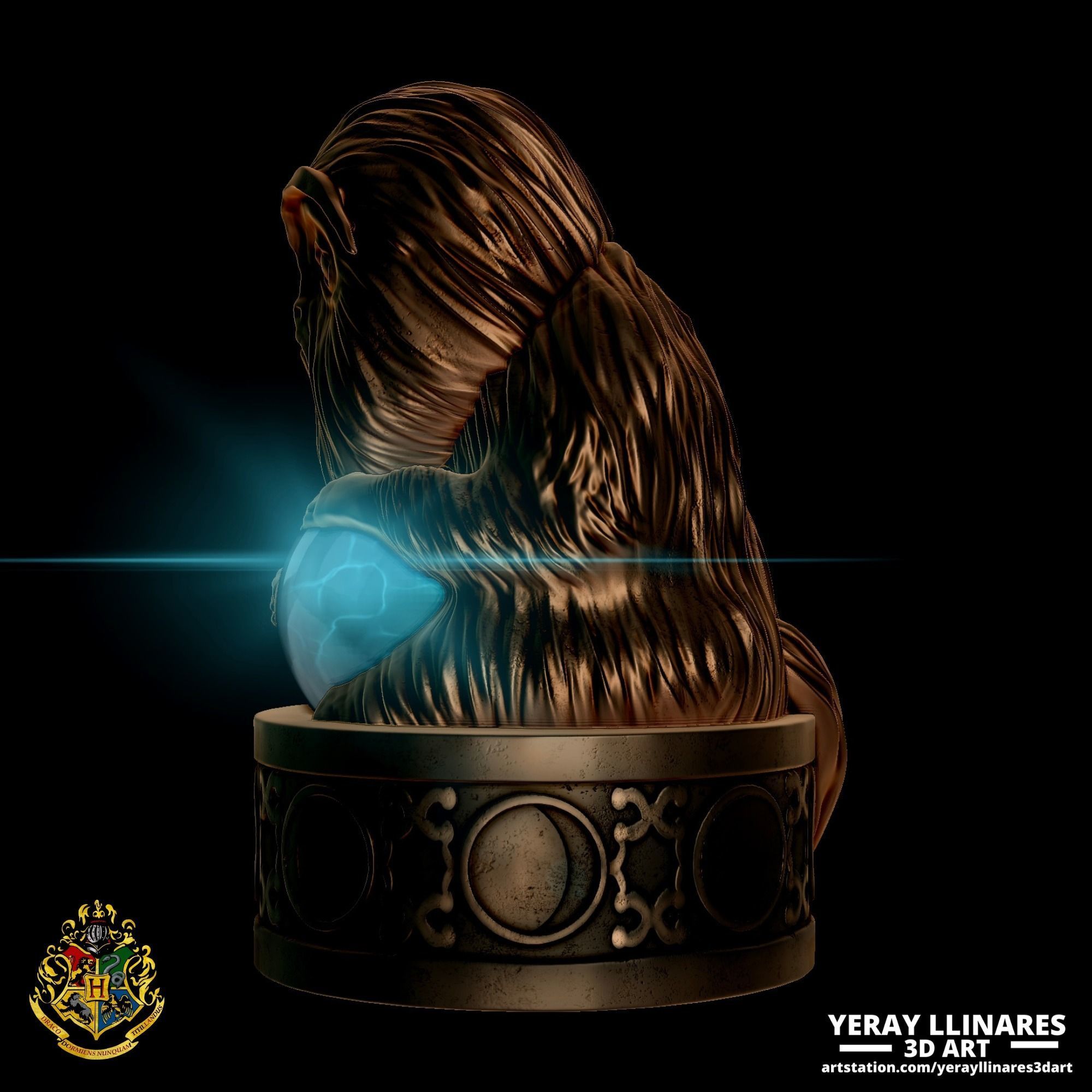 Demiguise Moon Lamp - Harry Potter Hogwarts Legacy 3D print model_7