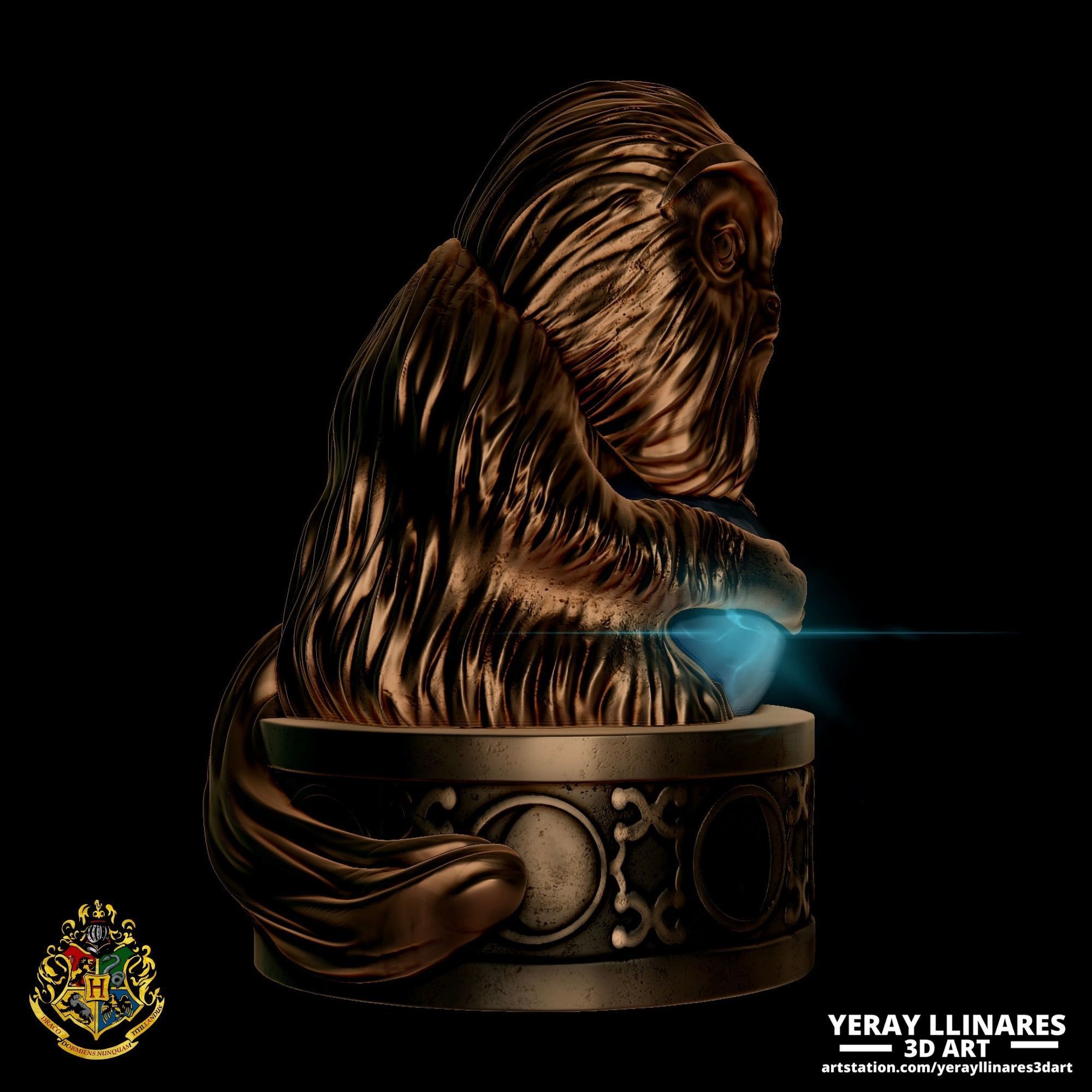 Demiguise Moon Lamp - Harry Potter Hogwarts Legacy 3D print model_8