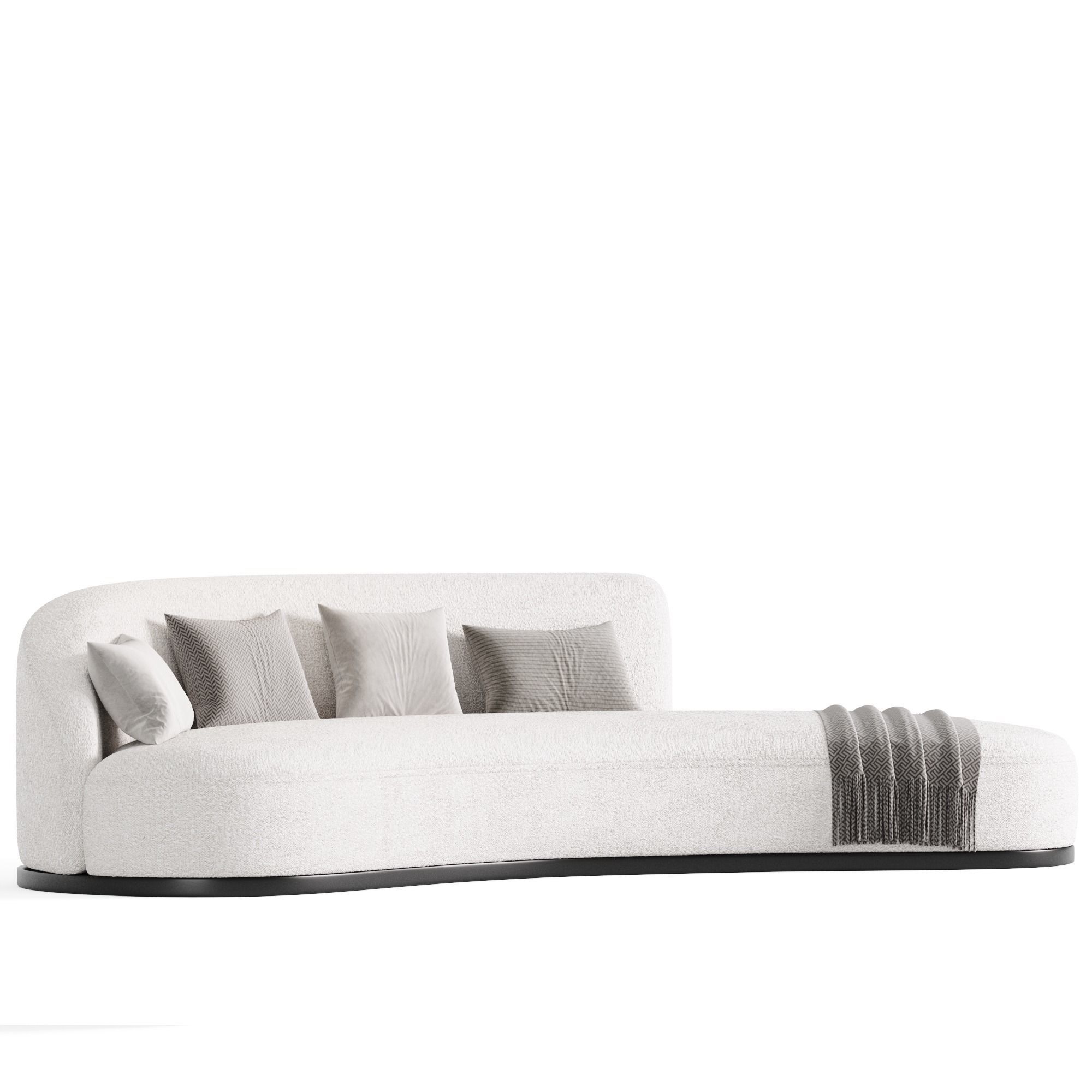 Marseille 2 Sofa in Mohair 3D model_4