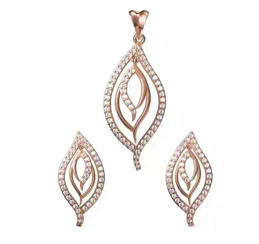 Women Earrings Pendant Set STL JCD Details