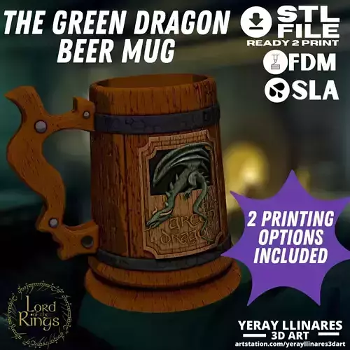 The Green Dragon Inn beer stein