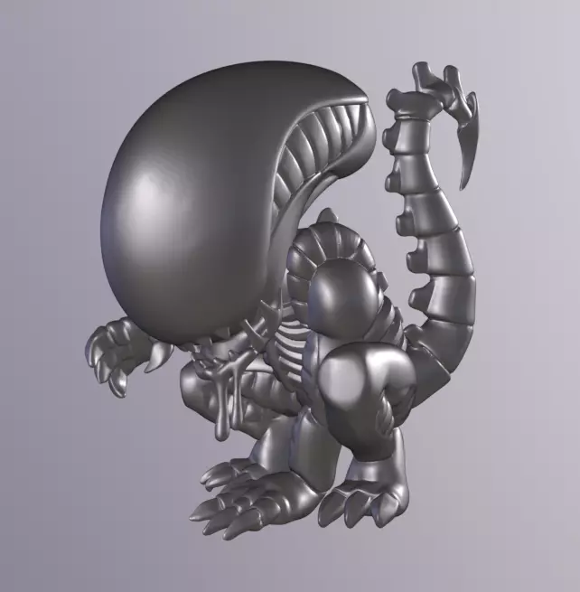 Chibi Alien 3D print model_0