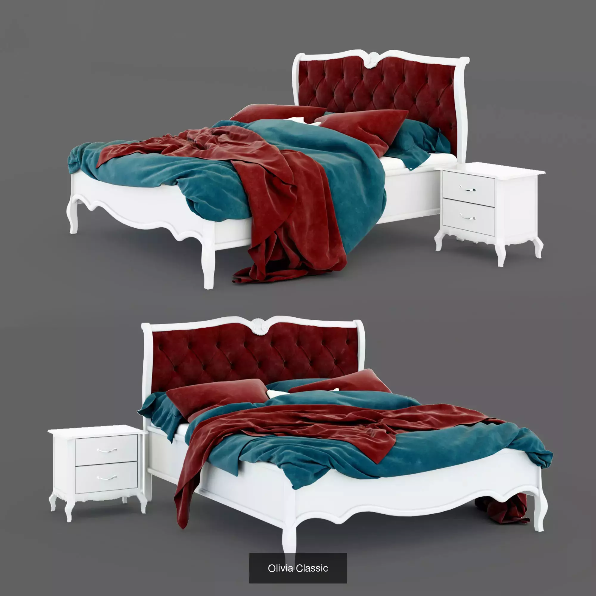 The beds 3D Model Collection_7