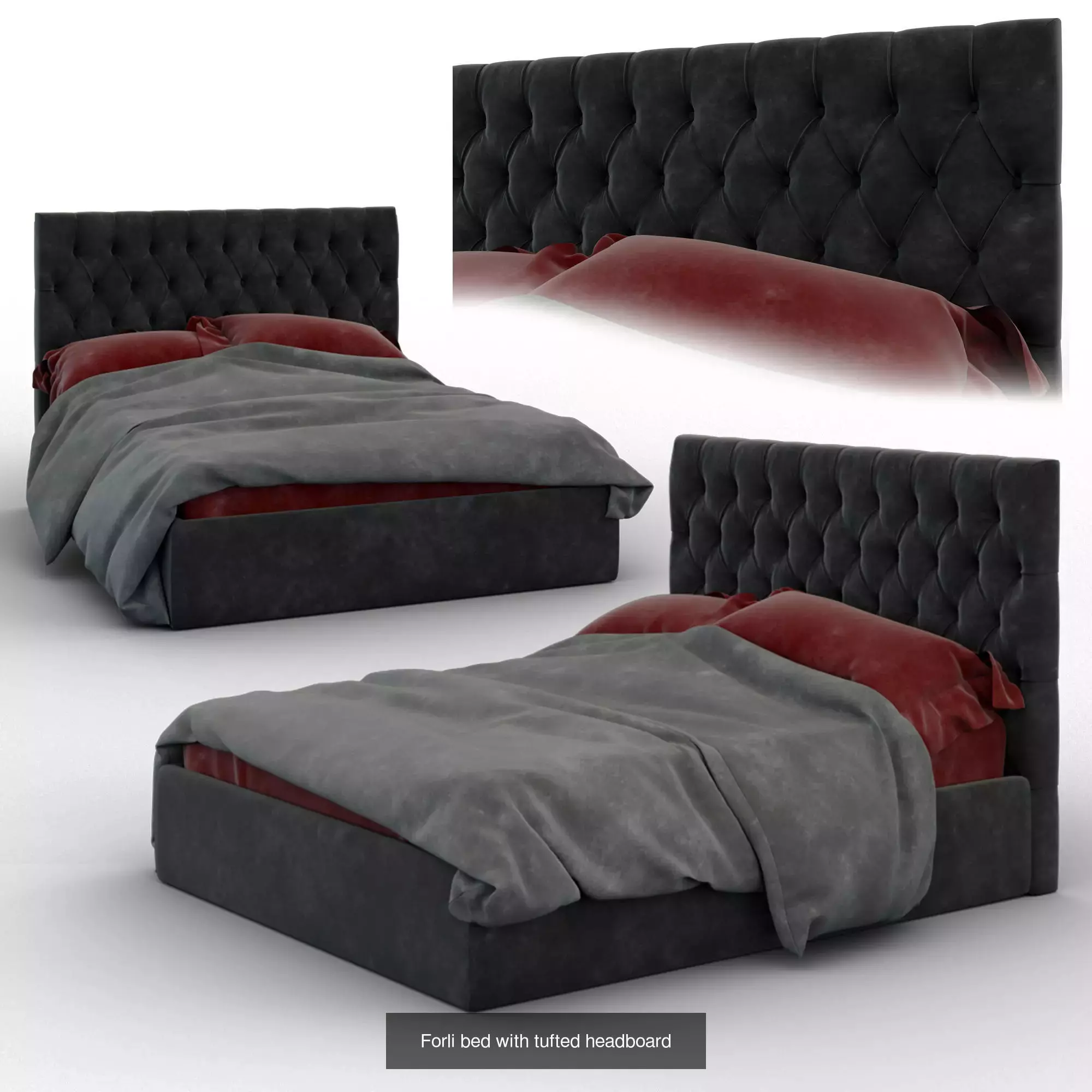 The beds 3D Model Collection_6