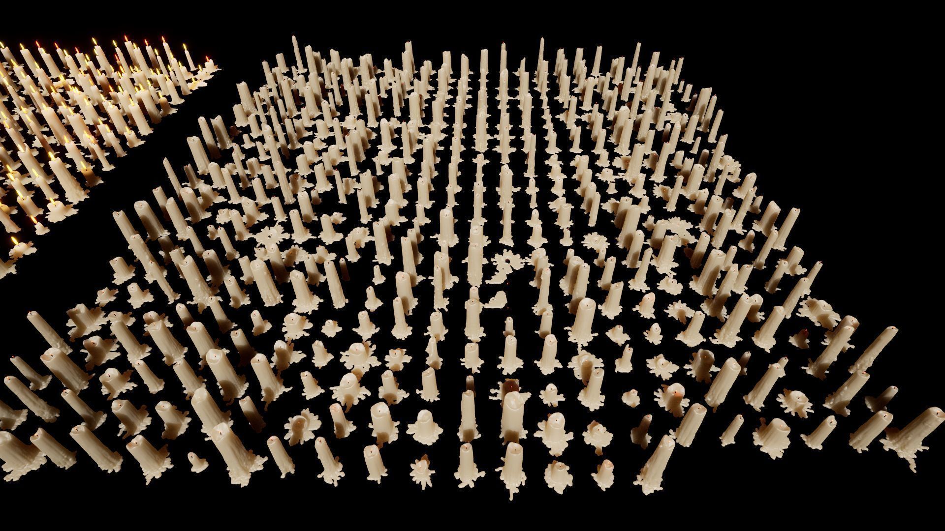 Mega Candles Pack 3D model_15